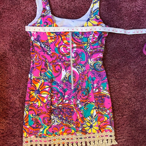 🌺Lilly Pulitzer tassel Hem Dress Sz 8 - Picture 3 of 13